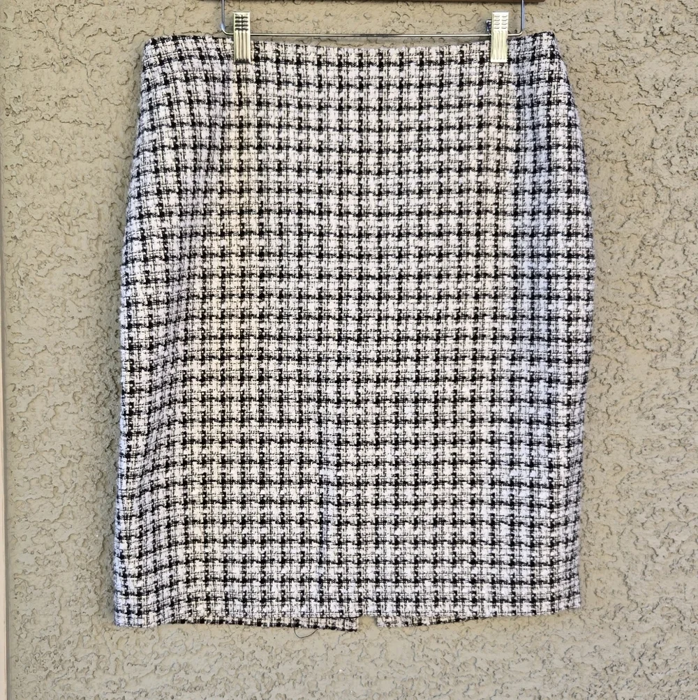Calvin Klein Tweed Pencil Skirt